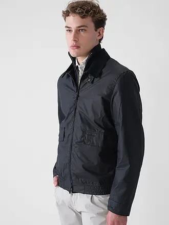 BARBOUR | Blouson NEWBURY WAX | dunkelblau